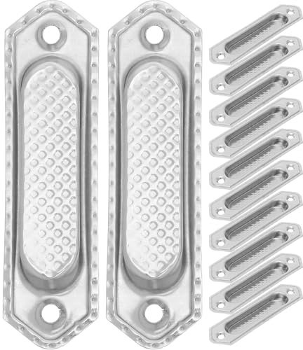 Anneome 20 Tiradores Empotrados de Acero Inoxidable para Armarios y Cajones Pequeños, Tiradores Ocultos para Muebles de Cocina y Baño, Kit de 20 Piezas, Diseño Minimalista y