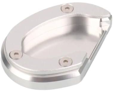 För speedmaster 2017-2021 Motorcykel Sidostöd Pad Plate Stöd Förlängare Stödförlängning Expander för motorcykelställ(Silver)