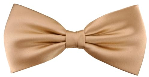 TigerTie Herren Satin Seidenfliege in einfarbig Uni – Fliege aus 100% Seide, ideal für Hochzeit, Party, Business, Abendgarderobe und festliche Anlässe