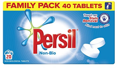 Persil Original Non Bio Colour Washing And Stain Removal Tablets, Clean And Fresh Fragrance Laundry Detergent For Clothes, Large Pack (1.2 kg)