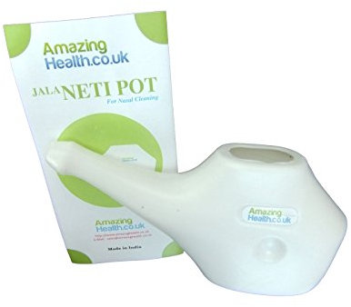 Amazing Health Neti Pot for Nasal Flushing with Guidance leaflet