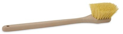Boardwalk BWK4320 20 in. Long Polypropylene Fill Handle Utility Brush - Tan