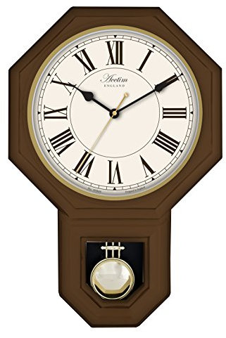 Acctim 28316 Woodstock Wall Clock, Dark wood effect