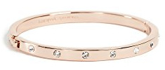 kate spade new york Set In Stone Stone Hinged Clear/Rose Gold Bangle Bracelet
