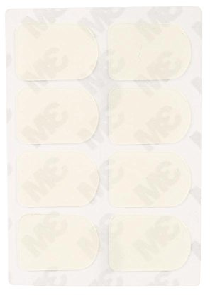 Mundstück-Patchkissen, schwarz Oval Form Mundstück Patches Pads Kissen für Sopran-Alt-Tenor-Saxophon-Klarinette, schwarz oder weiß(white 0.3mm Small Oval)
