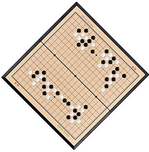 Go Brettspiel,Go-Spiel magnetisch Klappbrett Weiqi Lernspiele für Kinder Erwachsene