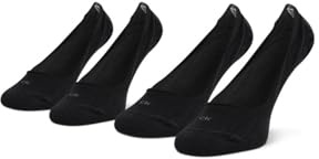 Calvin Klein womens Calvin Klein Logo Women's Liner Socks 2 pack Footie, Black, 35/38