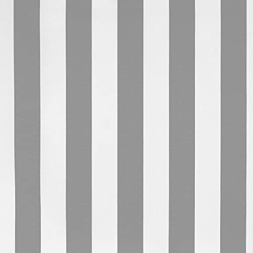 Caritex Tessuto Impermeabile da Esterno al Metro Deneb Multiuso Rigato Y499 Altezza 160 cm Grigio Chiaro