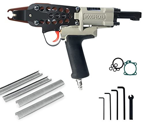 C-7EF Pistolet pneumatique calibre 15, couronne à long bec de 19 mm, diamètre de fermeture de 7 mm, pince à air pour cages métalliques, clôtures