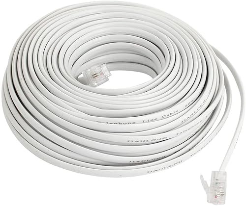 Cavo di prolunga telefonica ZHTH 40 metri RJ11 modulare, per presa telefonica