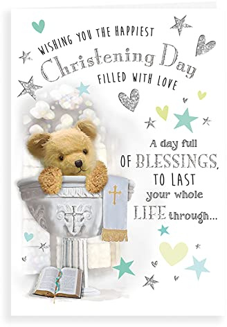 Regal Publishing Niedliche Baby-Karte zur Taufe, 22,9 x 15,2 cm