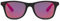 YUELUQU Sonnenbrille Herren Damen Polarisiert Unisex Retro Rechteckig Klassisch 100% UV400 Brille (Schwarz-lila)