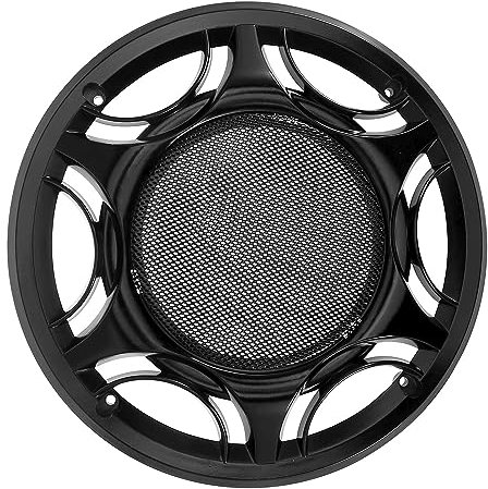 Unifizz Grille de protection en métal pour haut-parleur audio de voiture - Grille de protection en maille pour woofer - Noir - 20,3 cm