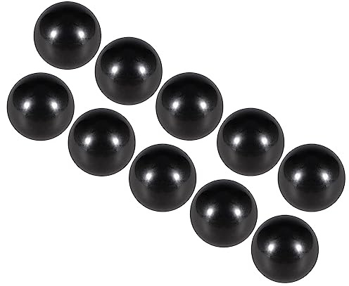 CoCud 10Stk Duroplast Kugel Knöpfe M8 Innengewinde Gewinde Plastik Schwarz | Metrisch, 25mm Durchmesser, Hand Schraube Griff, Für Drehmaschinen Maschinen Hebel Griff