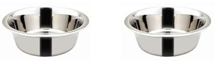 bubimex Gamelle Acier Inoxydable pour Chien 2,80 L (Lot de 2)