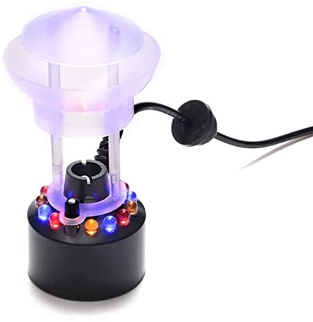 Nagoyuki Mini Generador de Niebla Atomizador UltrasóNico, ProteccióN Salpicaduras Humidificador Difusor Piezas de Bricolaje de RetencióN de Agua, Enchufe de la UE