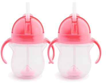 Munchkin 2 Pack Click Lock Tipp&Nippe Babys | 207ml | Rosa