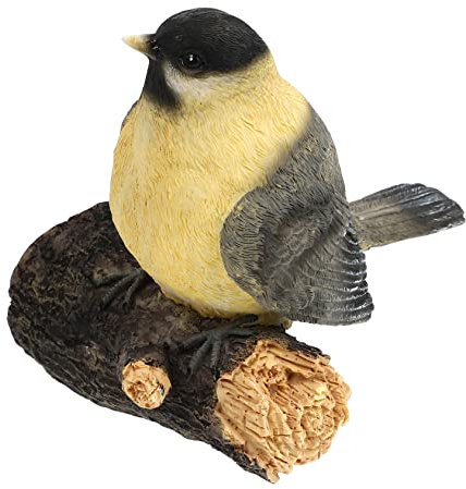 KONTONTY 1stück Realistisches Vogelornament Aus Harz Dekoratives Vogelfigur-Modell Für Garten Und Innenräume Für Garten-Dekoration Und Kreative Szenerien