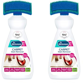 Dr Beckman Carpet Stain Remover 650ml - Works Against Dried-In Stains And Pet Odours, And Ideal For The Home And Car - Pack of 2 x 650ml