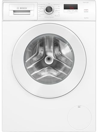 Bosch Serie 2 Waschmaschine 7 kg 1400 UpM ActiveWater WGE02471 | Intelligente Active Water Plus Mengenautomatik, tiefenreines Hygiene Programm, Knitterschutz, intuitive Touch-Bedienung