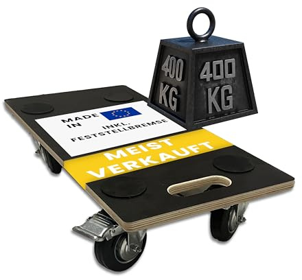 LOZEA Transportroller mit Feststellbremse in 58x29cm, Einer beeindruckenden Tragkraft von 400kg & leichtgängigen Rollen für mühelosen Transport Schwerer Lasten, wie Möbel, Kisten, Kommoden & mehr