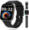 Vtkp Smartwatch Herren Damen，2024 Neue 2 HD Touchscreen Fitnessuhr mit Telefonfunktion,110+ Sportmodi IP68 Wasserdicht Sportuhr mit Herzfrequenz Schlafmonitor Schrittzähler-Schwarz