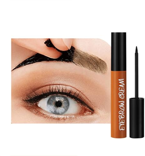Tatuaggio per Sopracciglia Peel Off, Tatuaggio per Sopracciglia Waterproof，Lozione per Sopracciglia Che Dura Fino a 3 Giorni per Un Look Più Definito (Marrone chiaro)
