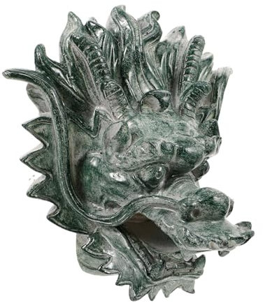 Ciieeo Gartenbrunnen Wandbrunnen mit Drachenmotiv Außenwand Springbrunnen Wasserspiel Brunnen Dekoration Gartendeko Robuster Wandbrunnen für Terrasse und Garten