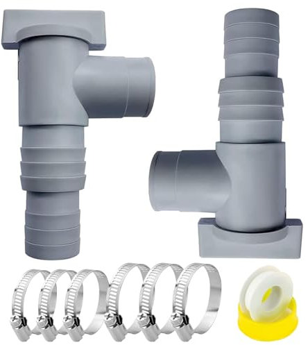 BDHYYM 2 Pezzi Valvola Piscina, Rubinetto di Intercettazione per Piscine da 32 mm, Tubo per Piscina Valvola per Piscina per Valvola di Intercettazione per la Manutenzione della Piscina