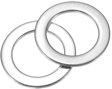 QUARKZMAN 80 Stück Runde Unterlegscheiben M12 x 18 x 1 mm, 304 Edelstahl Dichtscheiben Silber Beilagscheiben Set, O Ring Flache Dichtungsringe für Schrauben Muttern Gewindestange