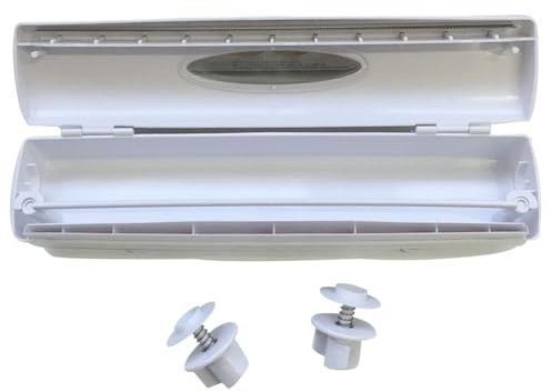 Dispenser di pellicola trasparente e taglierina, dispenser ricaricabile per pellicola trasparente e fogli di alluminio per casa, cucina, ristorante