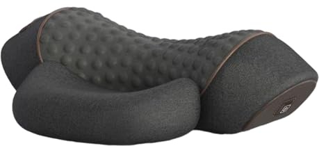 Cuscino massaggiante cervicale, riscaldante, cuscino rilassante muscolare, cuscino ergonomico memoria elettrica lenitiva, per donne e uomini adulti, testa a spalle