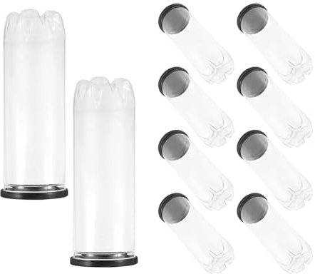 SOPOTUTU 10 St Transparent Tennisbollshållare i PVC med Dammtäta Lock Bärbar och Lätt för Tennis och Golfboll Förvaring och Uppsamling vid Träning och Utomhusbruk