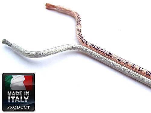 Ricable Custom 2.5 - al metro 2 x 2,5 mmq Cavo Audio OFC di Potenza x Casse