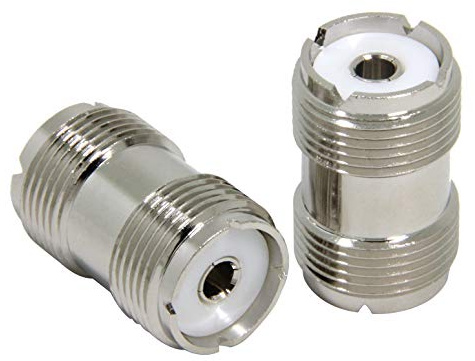 Ancable Uhf Pl-259 Buchse Zu Uhf Pl-259 Buchse Koaxialadapter Stecker Kupplungsverbinder für Cb-Amateurfunkantenne 2Er-Stück