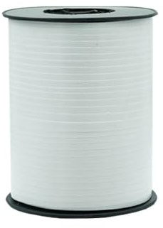 Polygeschenkband weiß 500 m / 5 mm, 1 Rolle(n)