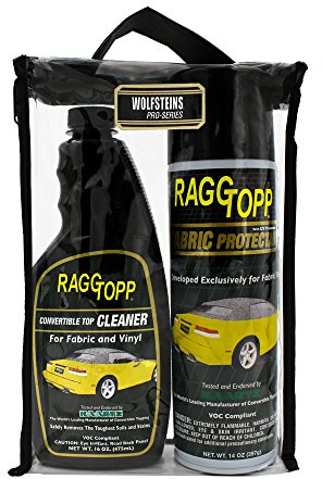 RaggTopp Convertible Car Fabric Cleaner and Protection Care Kit for Jeep Mustang Camaro and Germany Cars