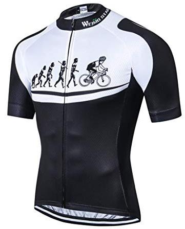 Weimostar Herren Radtrikot Kurzarm Zip Mountain Road Bekleidung Fahrrad-Oberteile Atmungsaktiv Sommer Pro Team Sport-Radtrikot schwarz XL