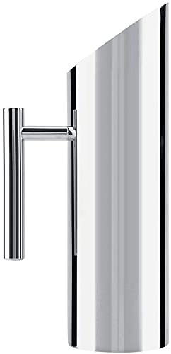 Bewinner Großer Wassertopf aus Edelstahl mit Eisschutz, für kalte Getränke, Servierwerkzeug für Zuhause, Hotel, ergonomischer, einzigartiger gerader Griff (2 l)