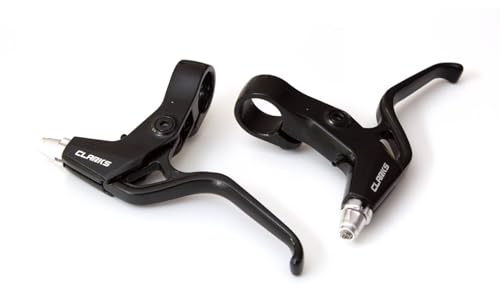 Clarks Cycle Systems CLK-2B V-Brake Alloy Brake Levers, Full Black, Pair