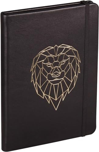 Clairefontaine 400129C Kladde A5 liniert Hardcover Black Forest Löwe