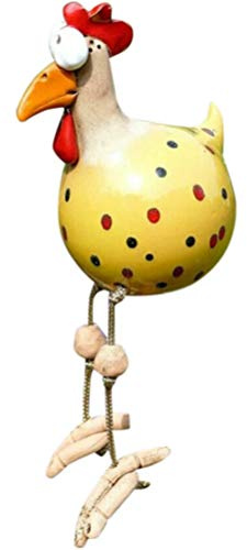 Huhn Gartendeko, Keramik Huhn Gartendeko, Tierfigur Gartenstecker Keramikfigur Handarbeit Ornament, Gartendekos Huhns Deko, Handarbeit Gartenstatue Dekorative Henne Huhns Dekoratives