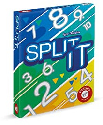 Piatnik 6675 - Split It | Gut geteilt ist halb gewonnen | Kartenspiel | Geschicktes Tippen | Ab 8 Jahren, Weiß, Schwarz, Rosa