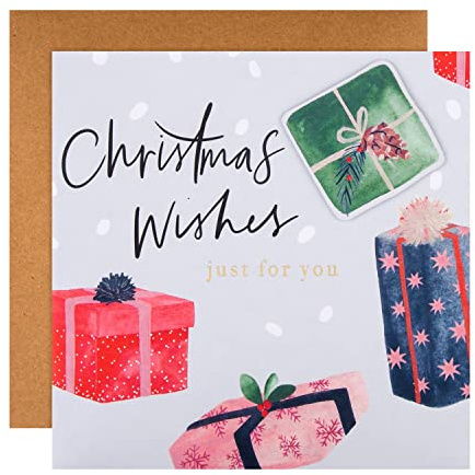 Hallmark Allgemeine Weihnachtskarte – modernes verpacktes Geschenk-Design