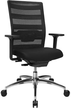 TOPSTAR AirWork Bürostuhl schwarz | Made in Germany | Ergonomisch | Drehstuhl, Schreibtischstuhl | höhenverstellbar | Geprüfte Sicherheit nach GS-Intertek