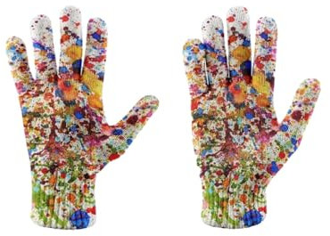 Thermo-Strickhandschuhe – Unisex, Warm, Modisch, Bunt, Bedruckt, Winterhandschuhe, Gestrickt, Outdoor, Radfahren, Skifahren, Handschuhe, Damen, Touchscreen, Fünf-Finger-Handschuhe, Stil 2, Einheit