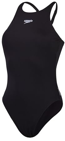 Speedo Dam End+ V Back (Longer Body) Baddräkt | Atletisk passform | Simfitness, Svart, 38/14