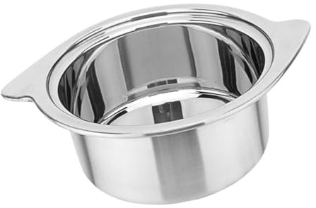 DEARMAMY 1pezzi Pentola Calda Da Acciaio Inossidabile Per Cucina Induzione Senza Coperchio Facile Da Usare e Durevole Perfetta Per Hot Pot e Stufati