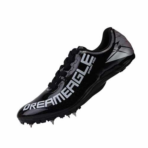 generisch Spikes Leichtathletik Unisex-Leichtathletikschuhe, Jugendsportschuhe mit Spikes und Sprint Leichtathletik-Spike-Schuhe Herren Damen, atmungsaktiv leicht Professional Sportschuhe Laufschuhe