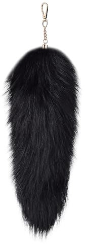Nocyclonic Fuchsschwanz Anhänger fox tail Schlüsselanhänger Niedlicher Fuchsschwanz-Schlüsselanhänger, Anhänger, Frauen, Schlüsselanhänger, Pompoms, Schlüsselanhänger (G)